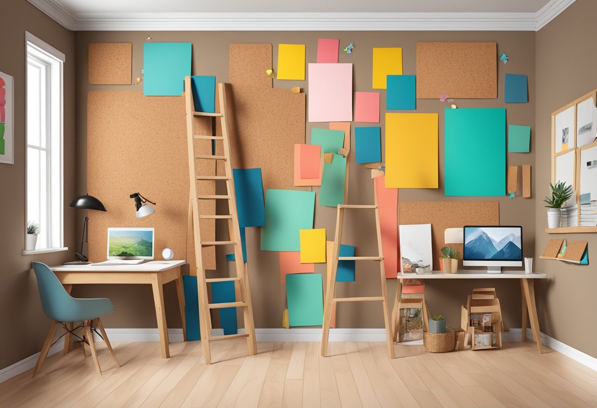 How to Make Life-Size Pinterest Boards as Inexpensive Wall Decor