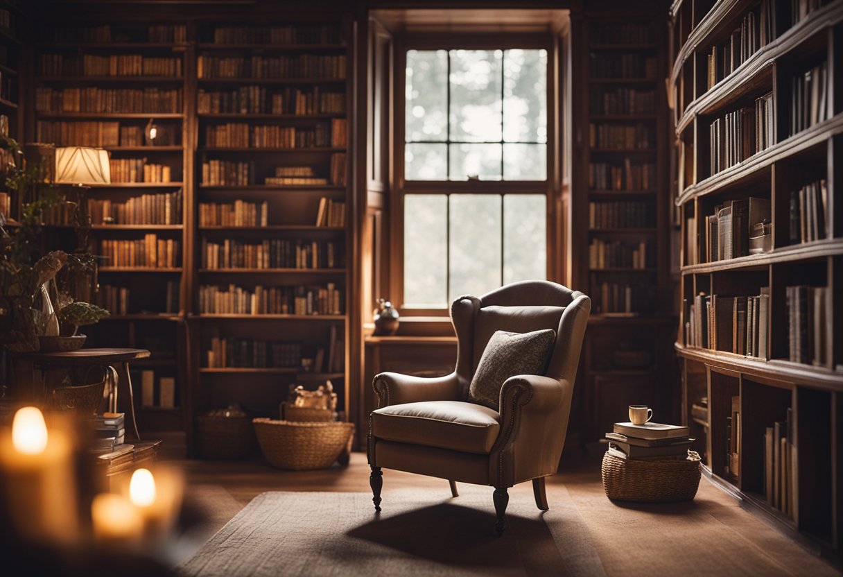 Embrace the Charm: Vintage and Rustic Home Library Decor Ideas