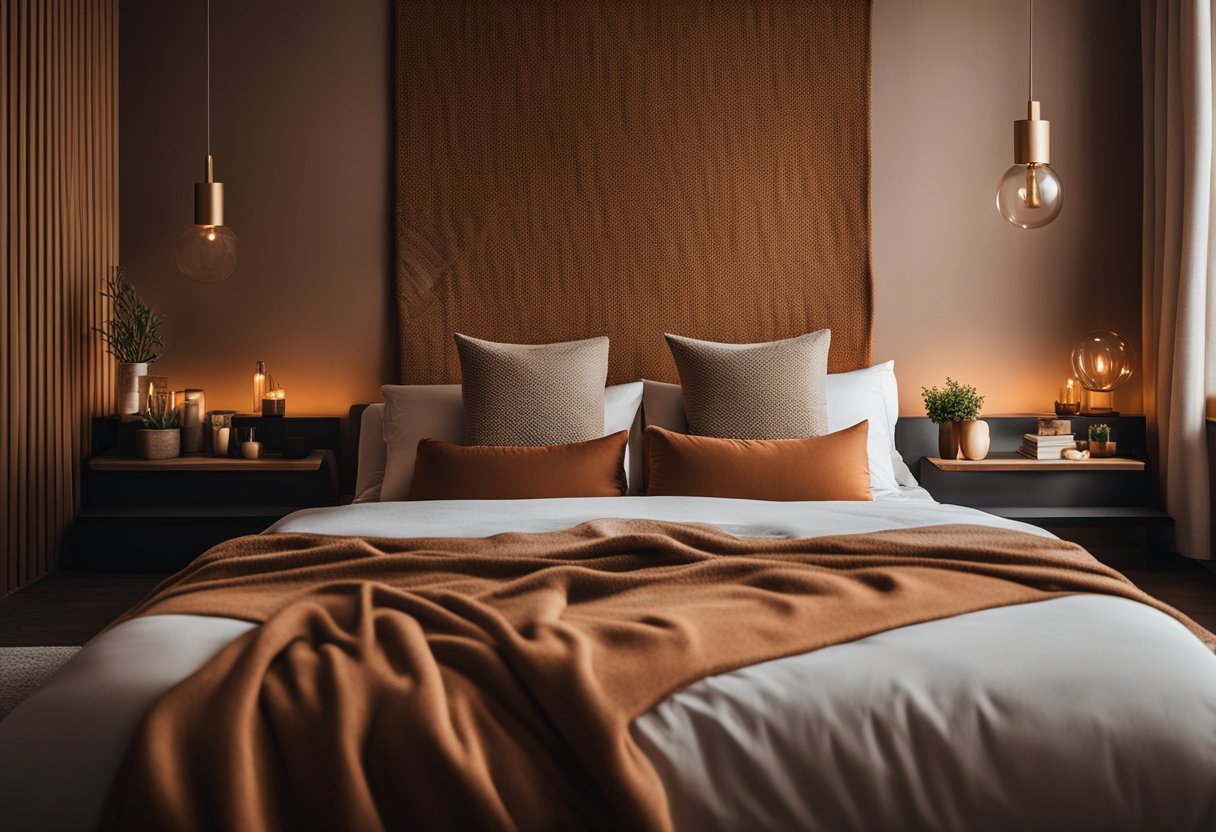 Warm and Cozy: Elevate Your Bedroom Aesthetic with Earthy Browns and Terracotta