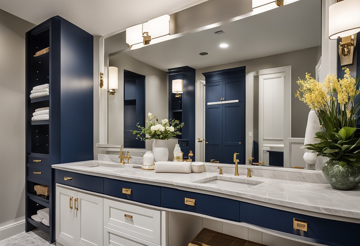 The Art of Contrasting Colors: Creating a Dynamic Bathroom Space