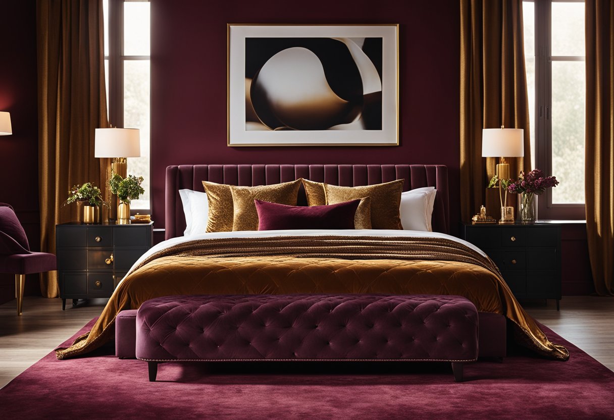 Deep Reds and Burgundy Bedroom Ideas for a Bold and Cozy Atmosphere